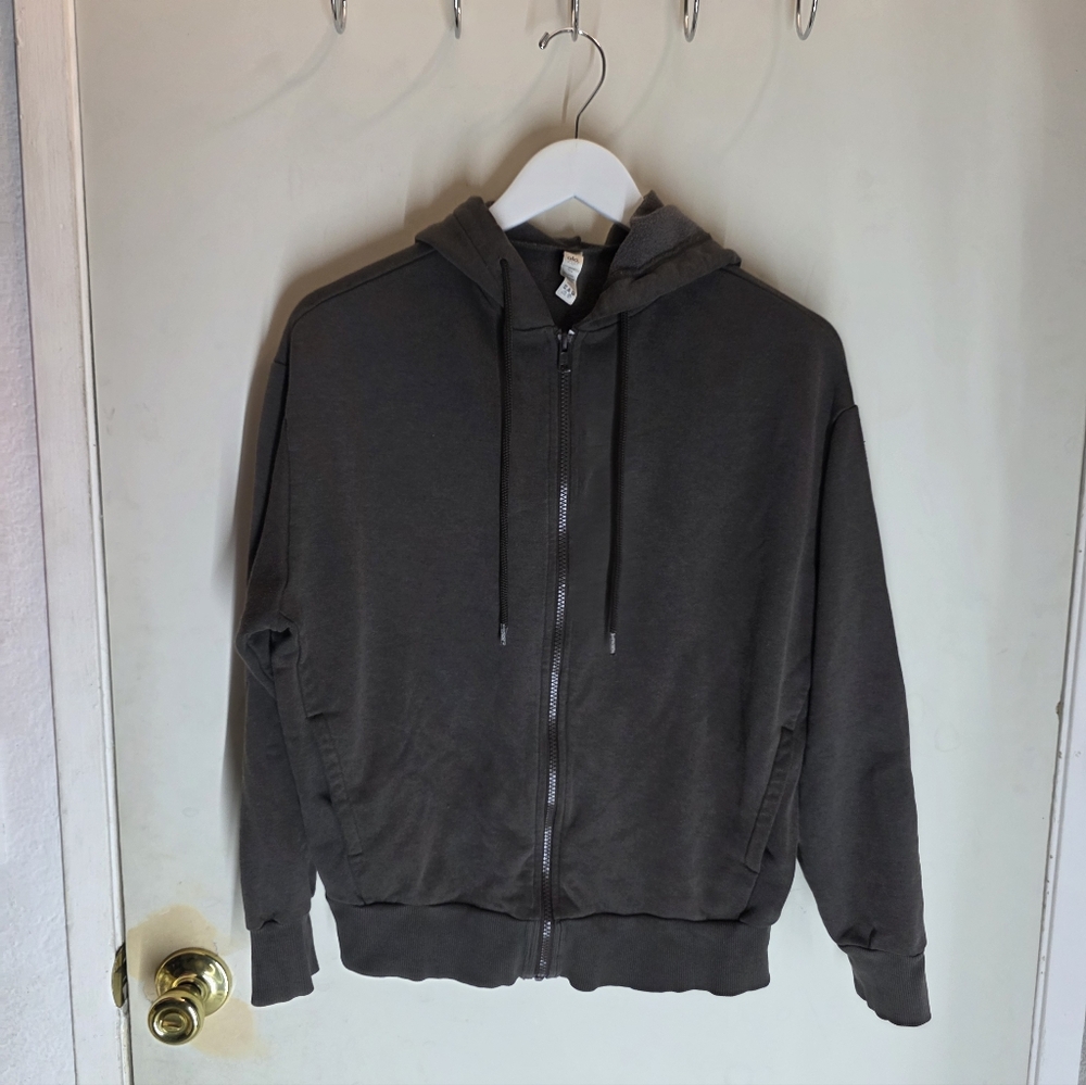 ALO Yoga Brown Zip-Up Hoodie